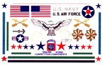 military derby car decals