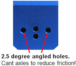 PRO Driller 2.5 degree angled axle holes