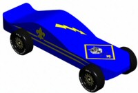 Wolf Pinewood Derby Car Design