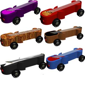 Guitar Pinewood Derby Car