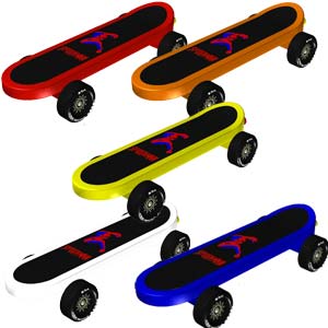 Skateboard pinewood derby car