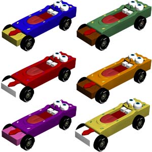 Spongebob pinewood derby car