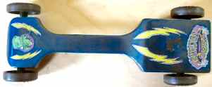 blue magic pinewood derby car picture