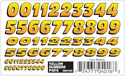 pine wood decal - numbers