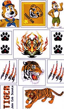 tiger pinewood decal