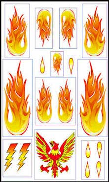 derby decal - flames