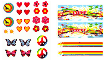 Peace and Love Decal