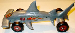 shark pinewood derby car picture image