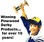 pinewood derby cars trophy picture
