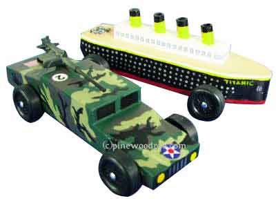 Humvee pinewood derby car 3