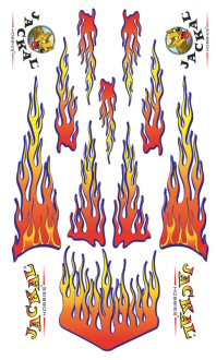 derby decal - flames