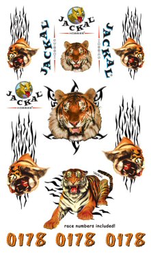 tiger pinewood decal