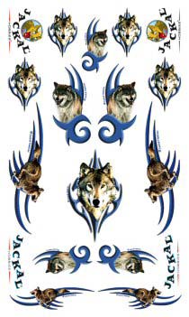 wolf derby car decals