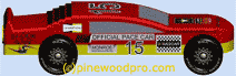 NASCAR pinewood derby car design