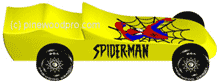 pinewood derby car design - spiderman