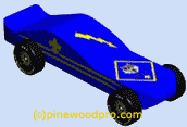 Wolf Pinewood Derby Car Design picture