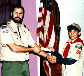 Steven Cub Scout derby picture