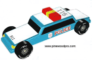 police car pinewood car design plan  photo picture