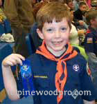 1st place pinewood derby winner