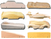 pre-cut pinewood derby cars