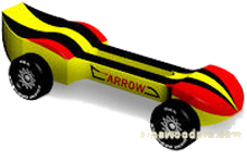 Arrow Pinewood Derby Car