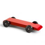 Fully Built Pinewood Derby Car - The Red Thunderbolt