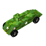 Army Tank - Pinewood Derby 3D Car Design Plan
