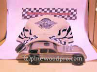 military pinewood derby car