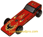 pinewood derby firebird car