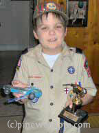 Pinewood derby district winner Pinewood Derby district winner