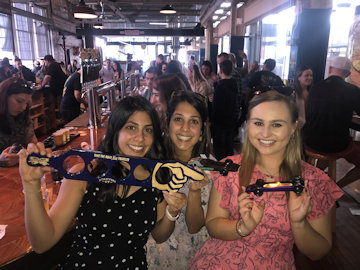 Happy racers with their pintwood cars