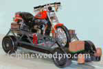 Harley Davidson pinewood derby car