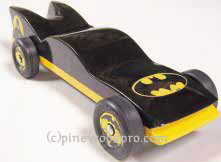 batmobile pinewood derby winner