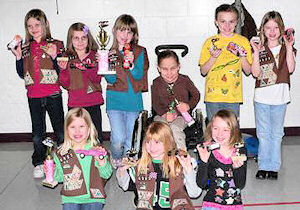 Girl Scout Winners at their Powder Puff Derby