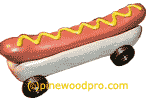 pinewood derby image hotdog car