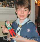 Proud Cub Scout with his Derby Car Proud Cub Scout with his Derby Car