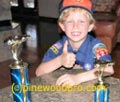 pinewood derby car trophy winner