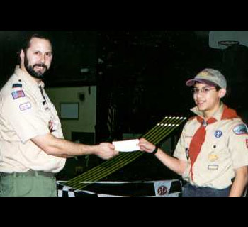 Cub Scout Derby donation picture