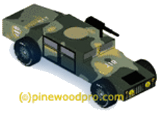 Army Humvee Pinewood Derby Car