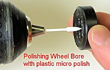 Wheel bore polisher wheel bore polisher