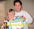 pinewood derby father and son winner