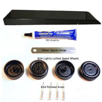 Black Barracuda complete pinewood derby car kit image Black Barracuda complete pinewood derby car kit image