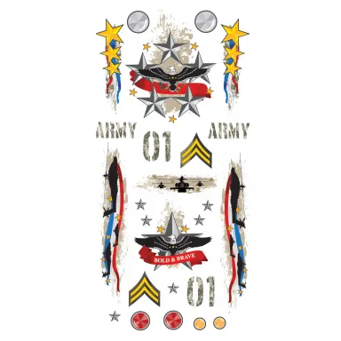 Military Firepower Decal Stickers