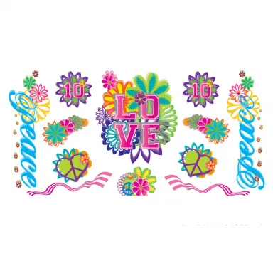 PEACE & LOVE, Dry Transfer Decals!