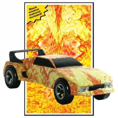 Pinewood Body Skin - Fire and Flames - no painting!