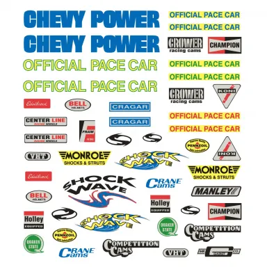 NASCAR Pacer Pinewood Derby Decals