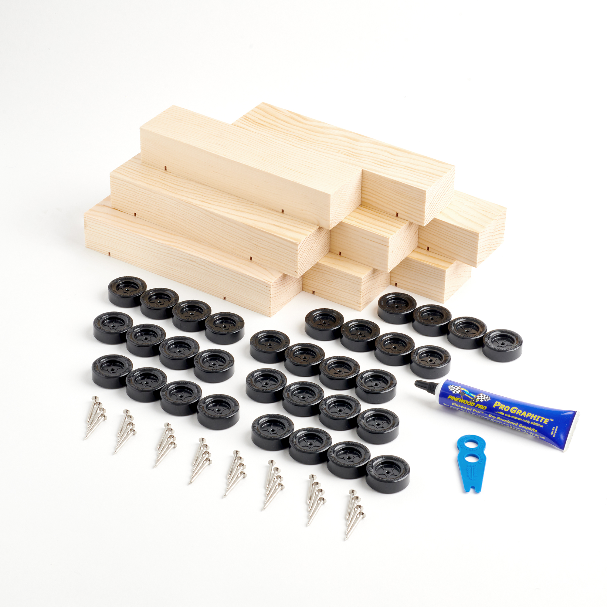 Pinewood Pro Pine Derby Complete Car Kit with PRO Graphite