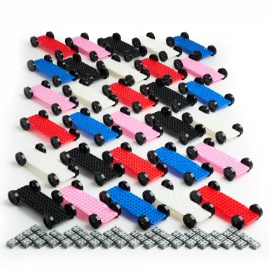 Brick Derby™ Derby Day Bundle - 30 Chassis and 30 Sets of Weights