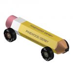 pencil pinewood derby car