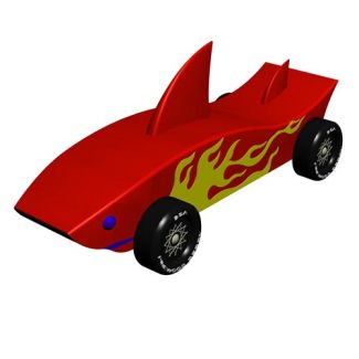 Shark Pinewood Derby Car Design Plan 070199